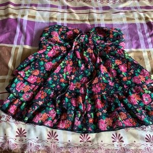 floral sleeveless top